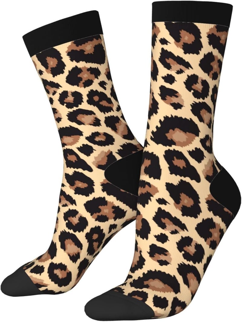 Poream Novelty Funny Crew Socks, Cool Breathable Dress Socks Gift For Men Women - Image 1